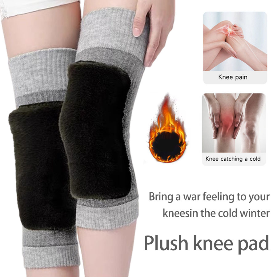 Knee Sleeve Pair - Winter Wol Kniebrace Pads Warme Knie