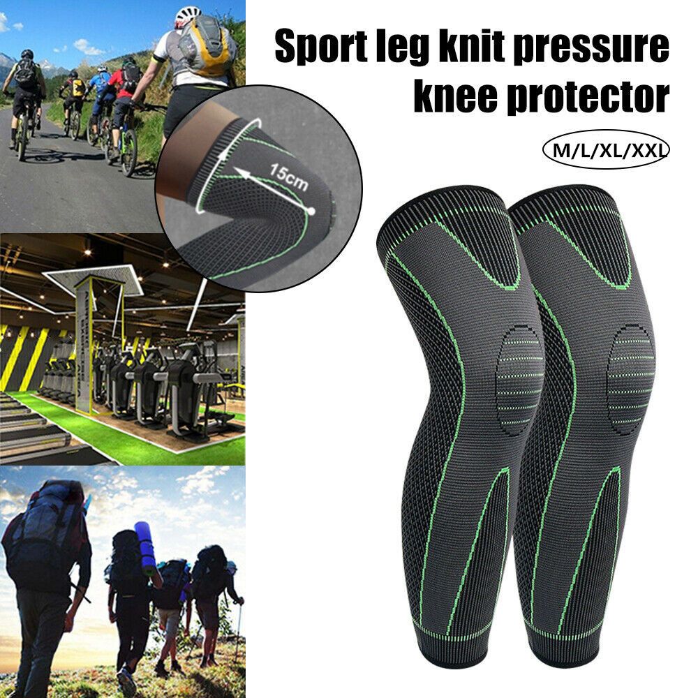 Knee Sleeve Pair - Kniesteun Brace Compressie Lange Volledige Benen