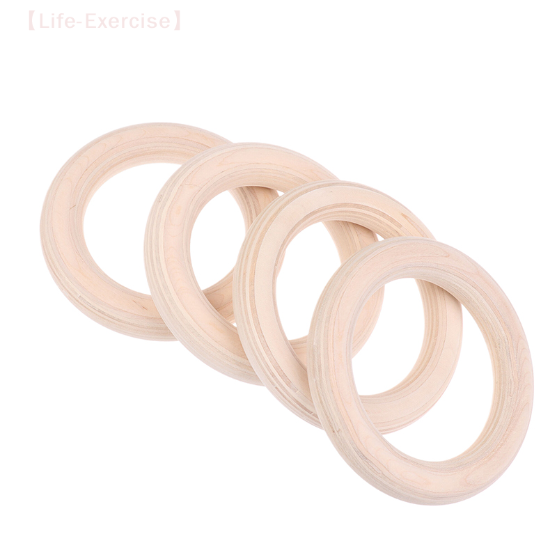 Gymnastic Ring Wood - 2 stks/paren Houten Ring Draagbare Crossfit