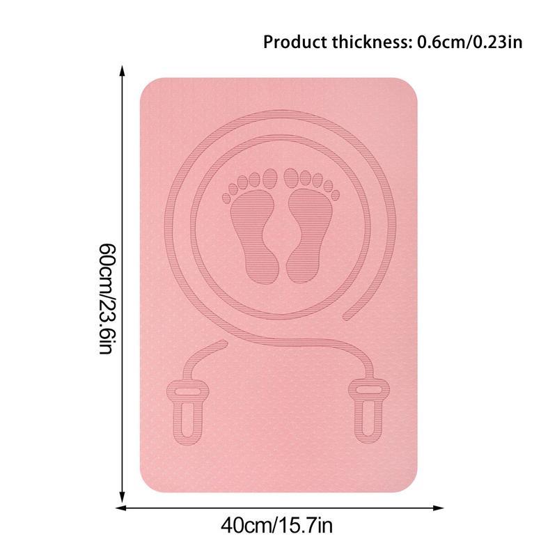 Skipping Rope Pvc - Springtouwmat Antislip Schokabsorberende draadloze vierkante geluidsisolatiemat