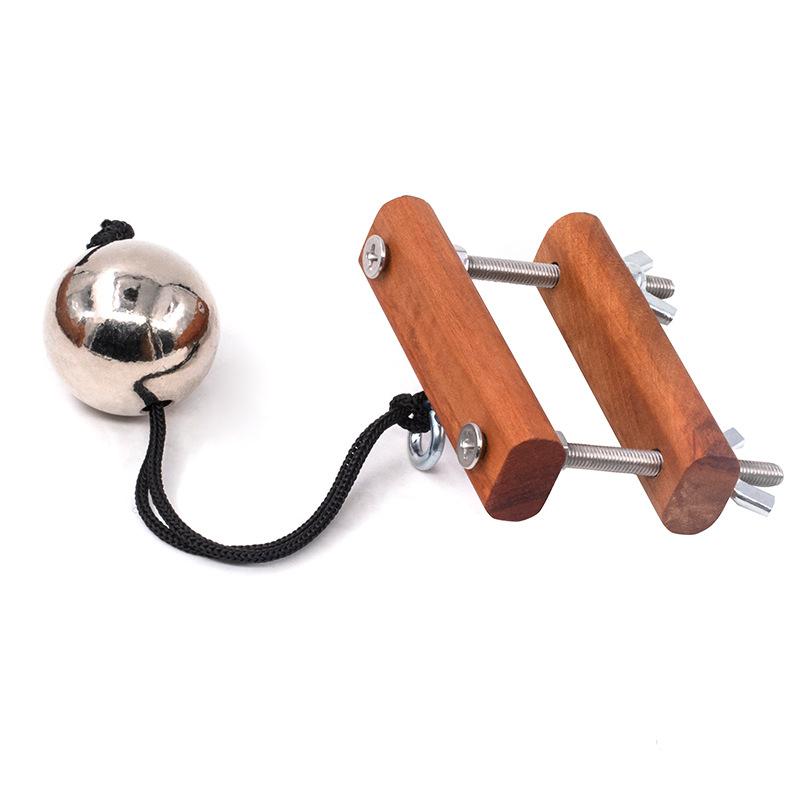Gymnastic Ring Wood - Mannelijke penis training houten stretcher metalen