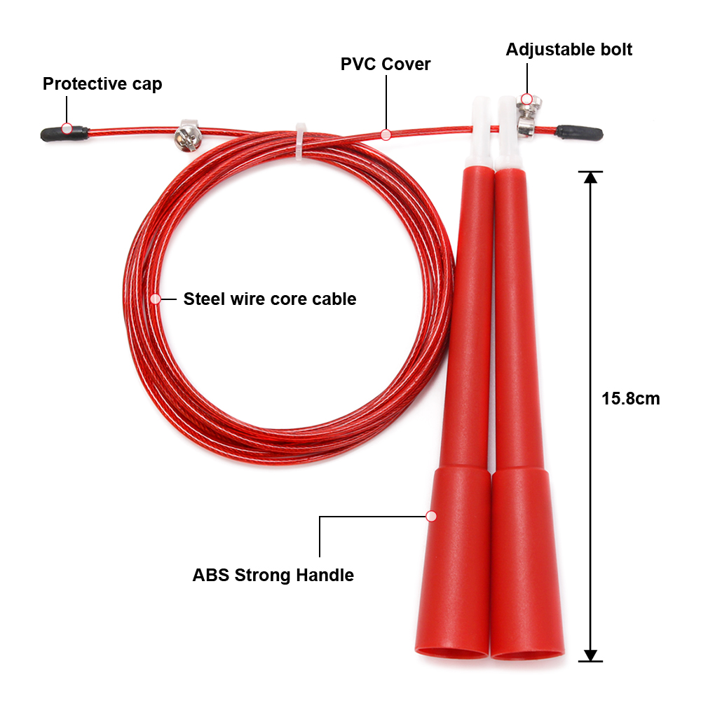 Crossfit No Equipment - Professioneel PVC snelheidsspringtouw voor Crossfit Gym