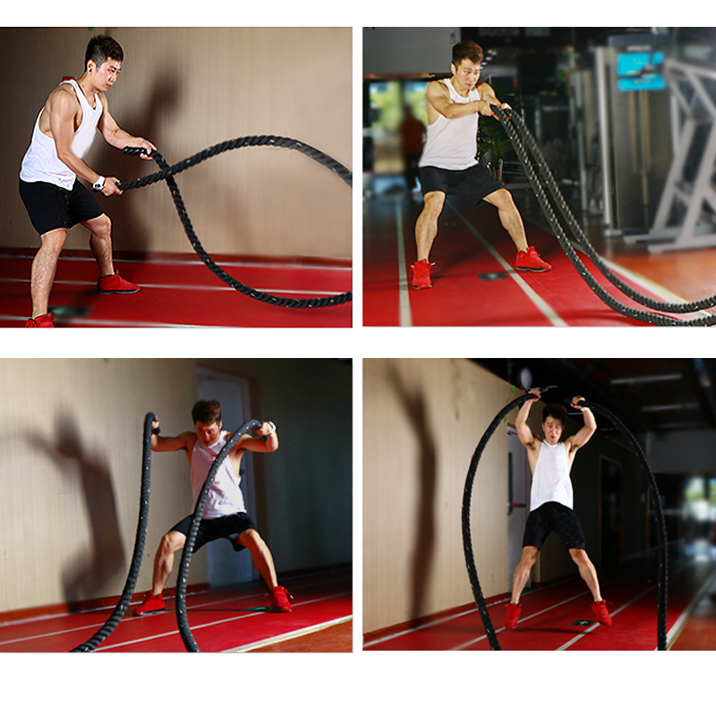 Crossfit No Equipment - Professionele 9M/12M/15M gevechtstouwen, zware cross-fit gym