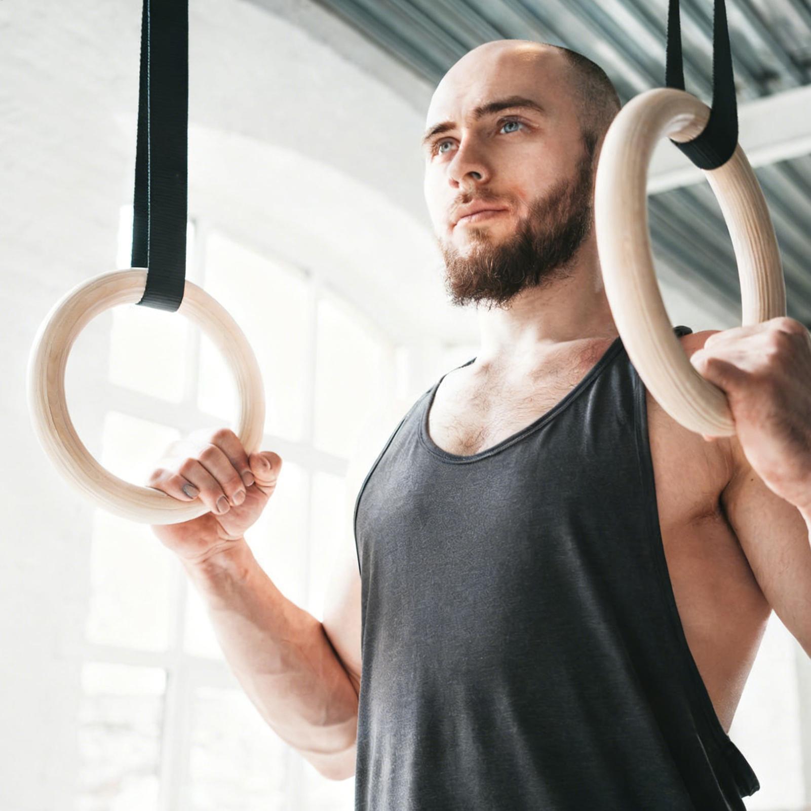 2 stks/paren Houten Draagbare  - Gymnastic Ring Wood recensie en prijs