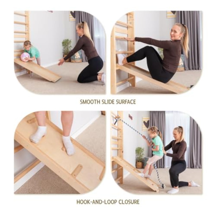 Zweedse ladderwandrekken voor  - Gymnastic Ring Wood recensie en prijs