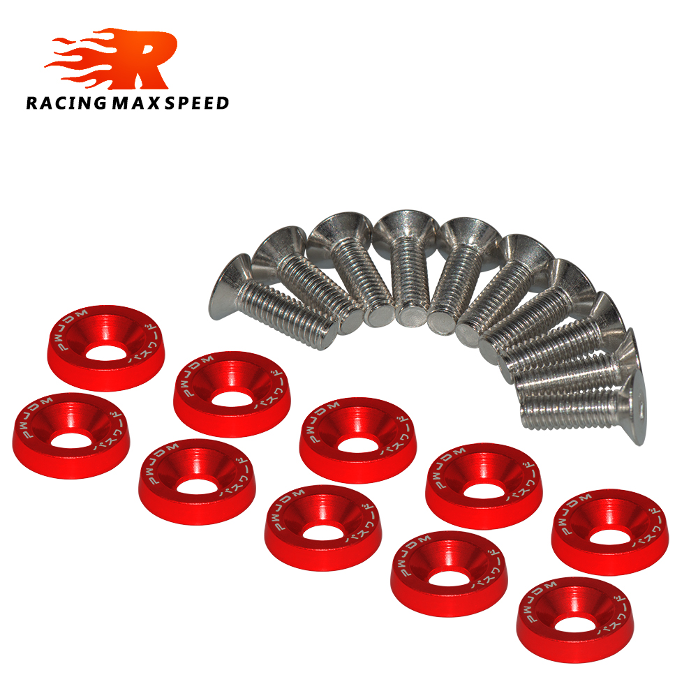 10Pcs M6 Jdm Auto Gemodificeer - Bumper Plate 10Kg recensie en prijs