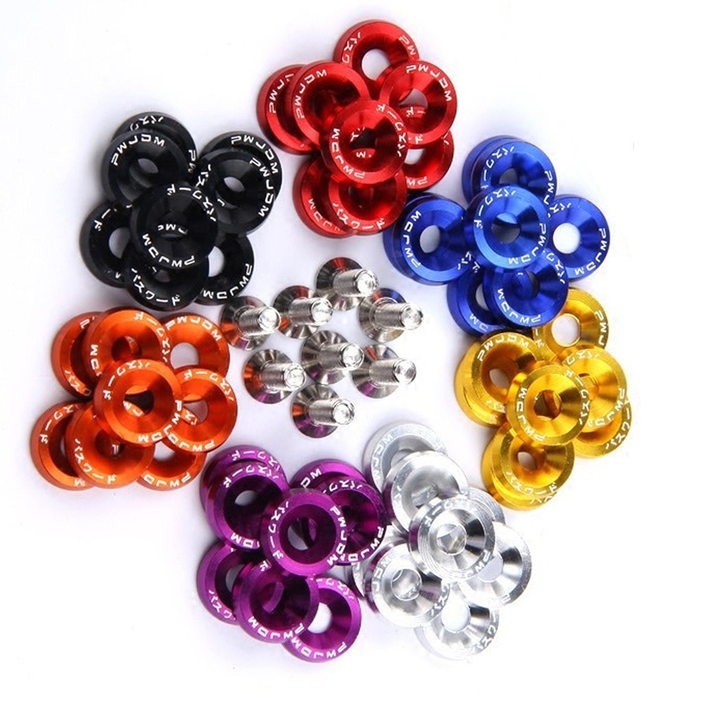 10Pcs M6 Jdm Auto Gemodificeer - Bumper Plate 10Kg recensie en prijs