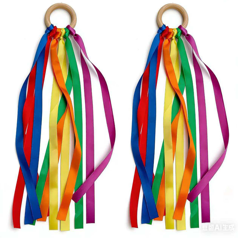 Regenboog Handvliegerstokken M - Gymnastic Ring Wood recensie en prijs