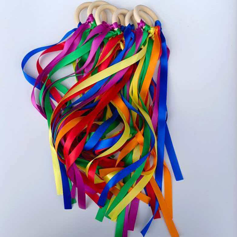Regenboog Handvliegerstokken M - Gymnastic Ring Wood recensie en prijs