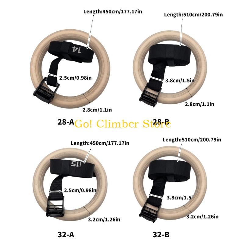 Q84C Verstelbare houten gymnas - Gymnastic Ring Wood recensie en prijs