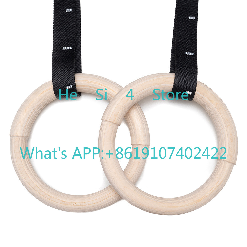 Birch houten fitnessring, dubb - Gymnastic Ring Wood recensie en prijs