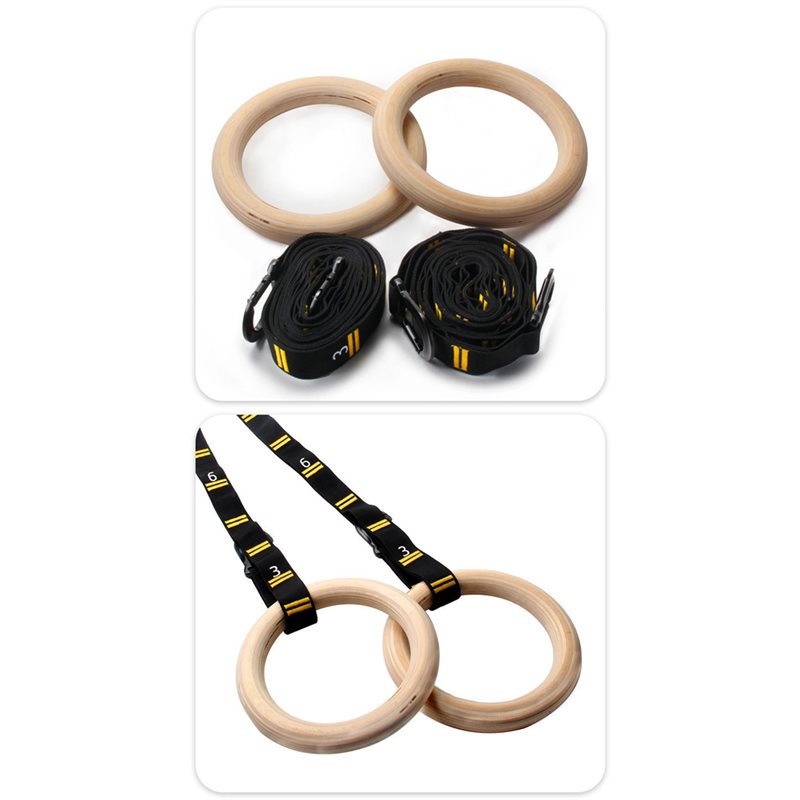 1,25 inch Gymnastiekringen met - Gymnastic Ring Wood recensie en prijs