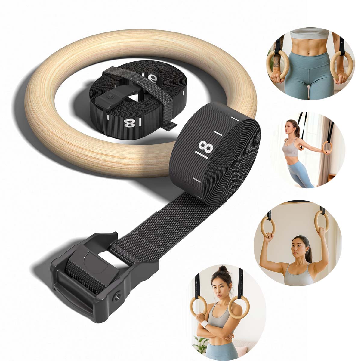 Verstelbare Houten Gymnastiekr - Gymnastic Ring Wood recensie en prijs